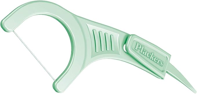 Plackers Micro Mint Flossers Travel Case, Pack of 12 Cases (144 Flossers in Total)