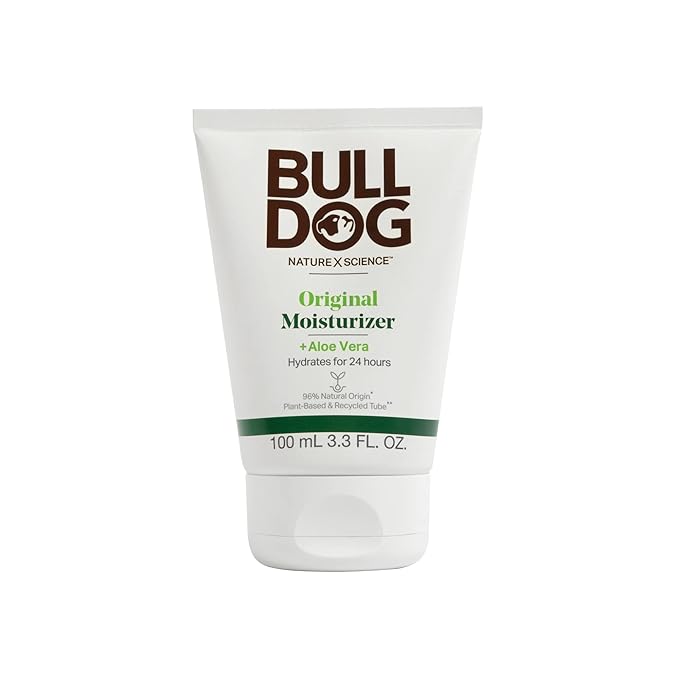 BULLDOG Mens Skincare Face Moisturizers Original 3.3oz and Age Defense 3.3oz