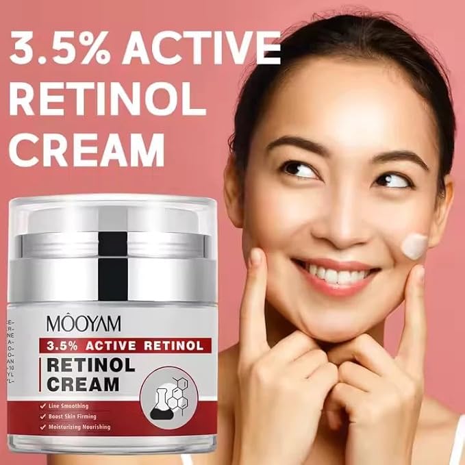 Retinol Anti Aging Face Moisturizer Creams for Face, Collagen Cream With Hyaluronic Acid, Face Lift Cream for Skin Tightening and Firming, Wrinkle Smoother for Women & Men
