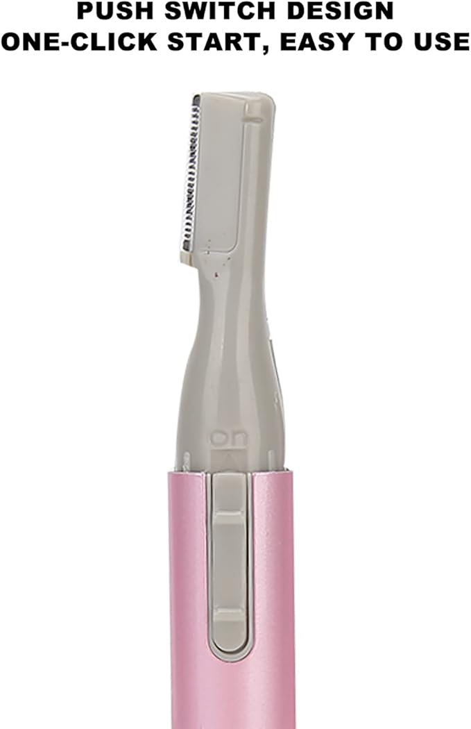 Electric Eyebrow Trimmer, Portable Mini Women Electric Eyebrow Razors, Stainless Steel Blades Painless Face Hair Removal Tool