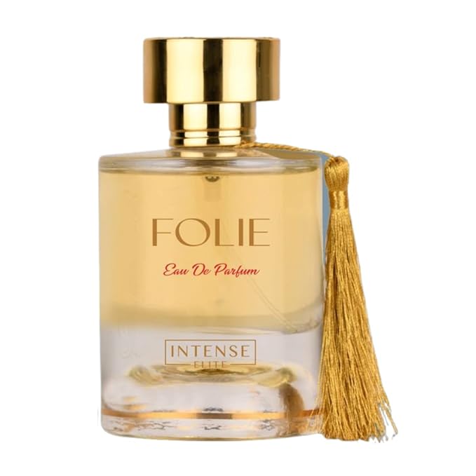 INTENSE ELITE Folie Eau De Parfum for Women 100ML (3.4Oz) Arabian Perfumes for women With Saffron & Red Fruits Notes Long Lasting Perfume for Women