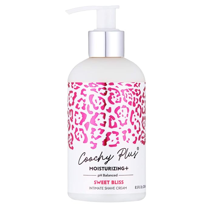 IntiMD Coochy Plus Intimate Shaving Cream SWEET BLISS For Pubic, Bikini Line, Armpit - Rash-Free With Patent-Pending MOISTURIZING+ Formula, Prevents Razor Burns & Bumps, In-Grown Hairs 8.5oz (1-Pack)