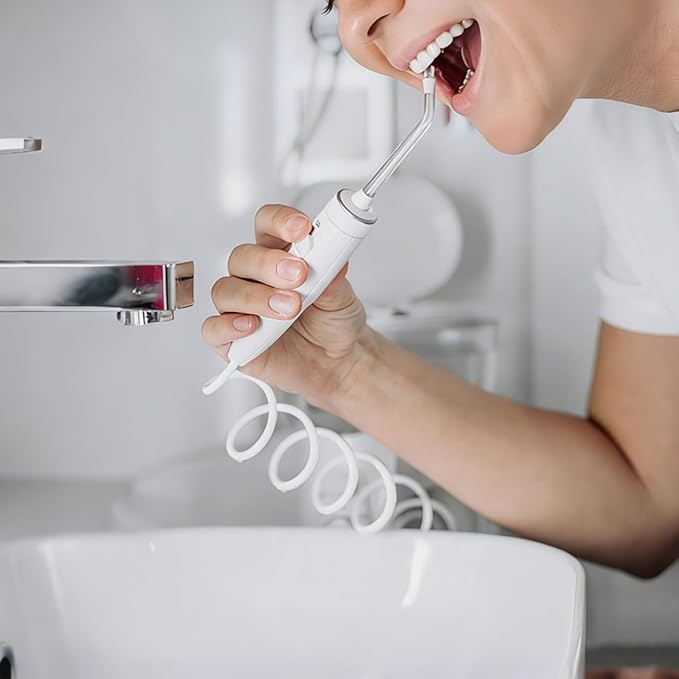 Replacement Water Flosser Hose Compatible with Waterpik Wp-100 Wp-660 Oral Irrigator Parts Easy Install Durable Dental Floss Tube for Home Use