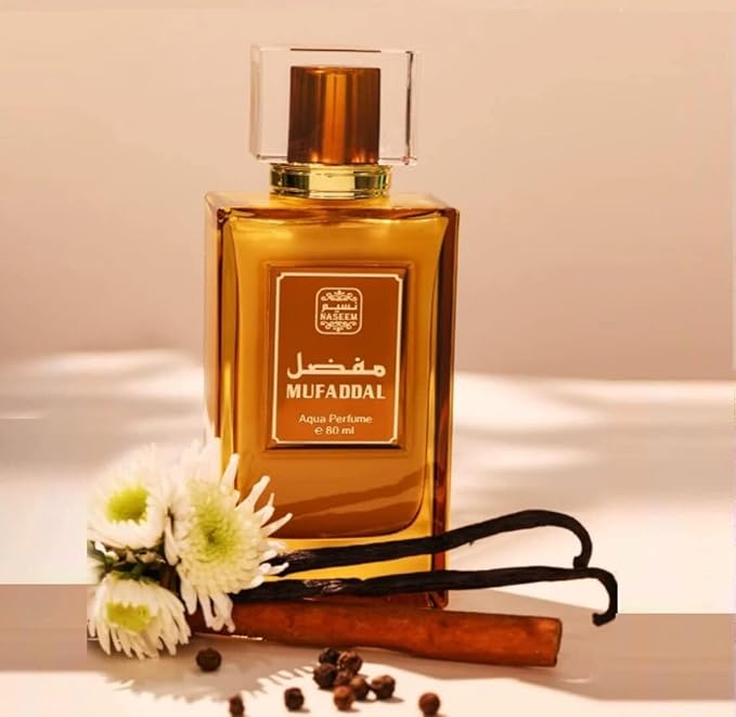 Naseem Muffadal Aqua Parfume 80ml - Subtle Tone Eau De Parfum for Men & Women - Fresh, Elegant Scent Offering Long Lasting Fragrance - Perfect for Both Daily and Formal Wear