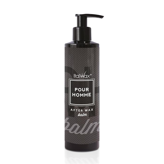 Italwax After-Wax Balm Pour Homme – Soothing Post-Wax Lotion for Men, Hydrating & Hair Growth Retardant, Light Texture, Masculine Scent, 8.45 fl oz – Face, Beard & Body Aftercare