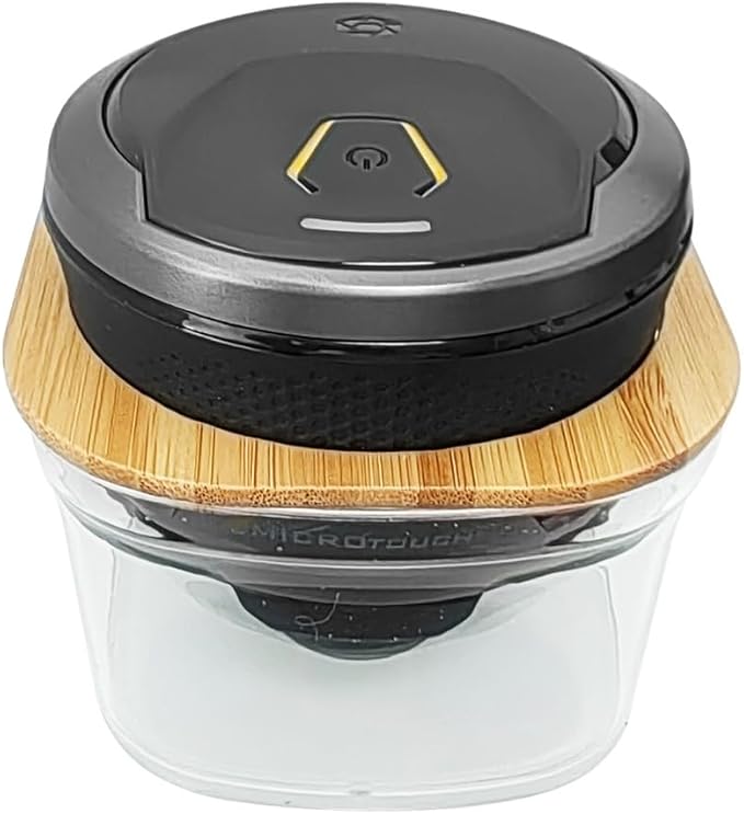 Bamboo Shaver Rinse Stand Compatible with Microtouch Titanium Electric Head Shaver