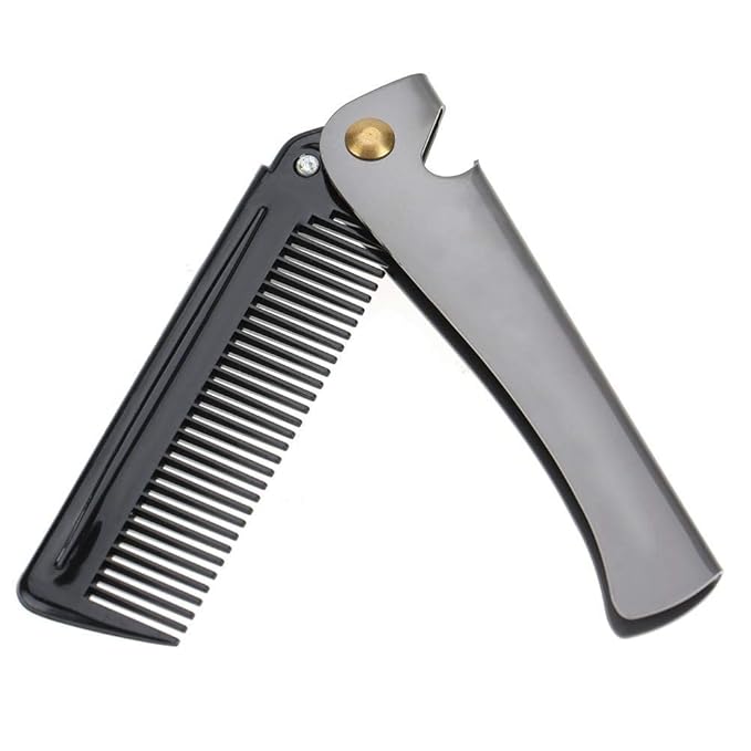 Folding Pocket Moustache Shaping Comb