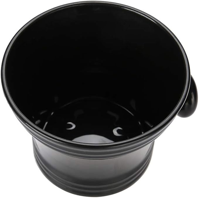 Shaving Bowl, Plastic Shaving Shave Soap Shaving Brush Set Shaving Soap Bowls Handle, Abs Men'S Shaving Foam Shaving Bowl For Shaving Soap Bowls Bowl, 11 11 8Cm(Black)