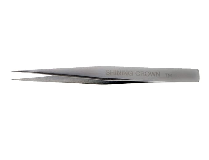 SHINING CROWN Straight Tweezers for Eyelash Extensions 1PC