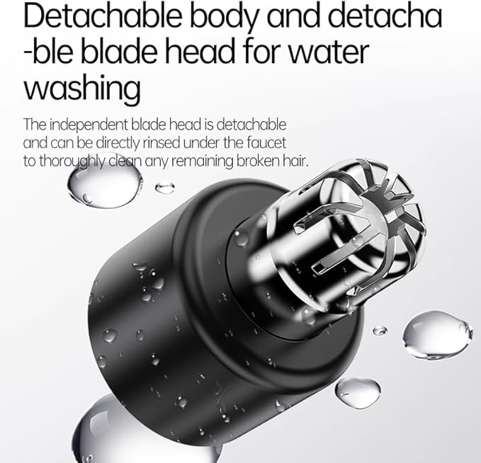 Ear and Nose Hair Trimmer,Gifts for Men,Professional PainlessFacial Hair Trimmer for Men Women,Portable Design USB Rechargeable,Travel Trimmer,Removable and Washable
