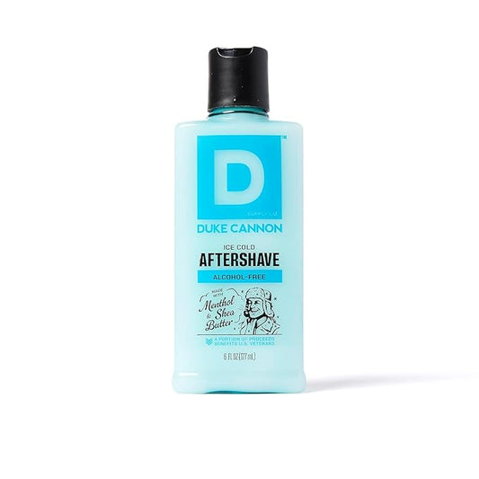 Duke Cannon Ice Cold Cooling After Shave Balm for Men - 6 fl oz - Alcohol-Free Post-Shave Balm for Men - Made with Menthol & Shea Butter