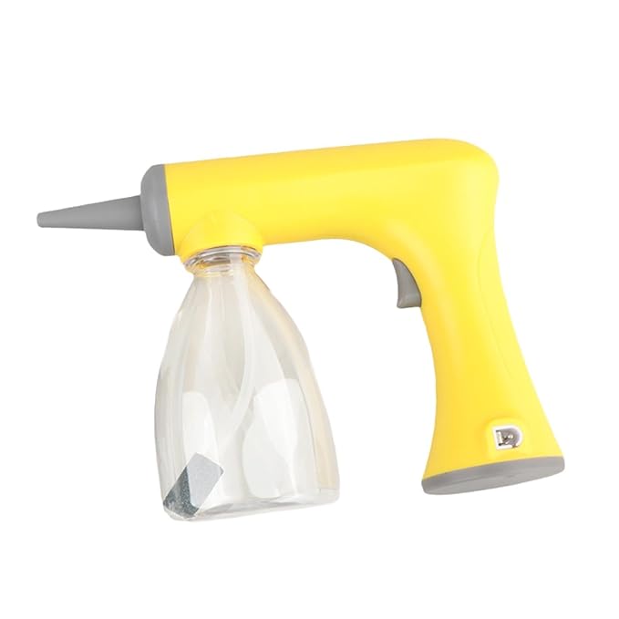 Perming Foaming Machine Lather Maker Hot Lather Machine USB Charging for Barber Shop, yellow 300ml
