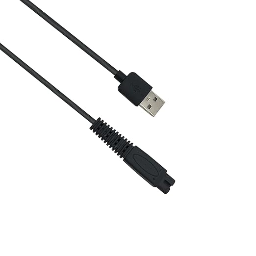 PDEEY USB Charger Cord Compatible for Freebird Head Shaver Shaving Kit Electric Skull Razor, Charging Cable with Cleaning Brush