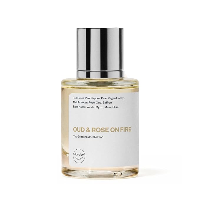 Dossier Original Eau de Parfum - Oud & Rose on Fire - Unisex - 50 ML Long-lasting Perfume Crafted in France