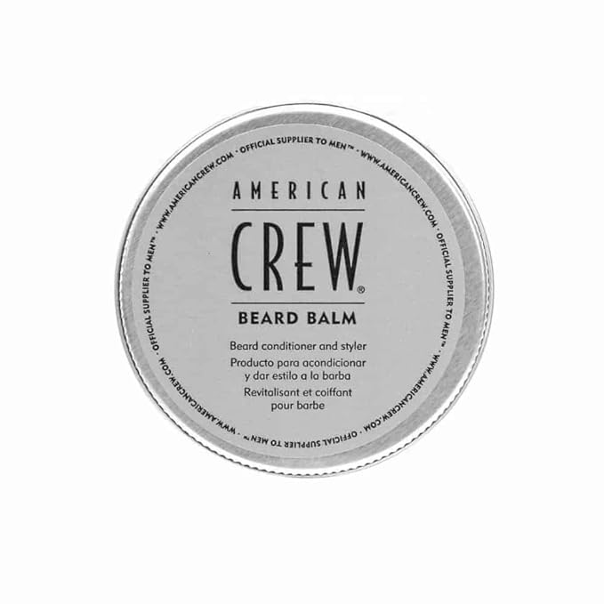 American Crew Beard Balm, Conditioner & Styler, Sweet Almond Oil, Shea Butter, 2.3 Fl Oz