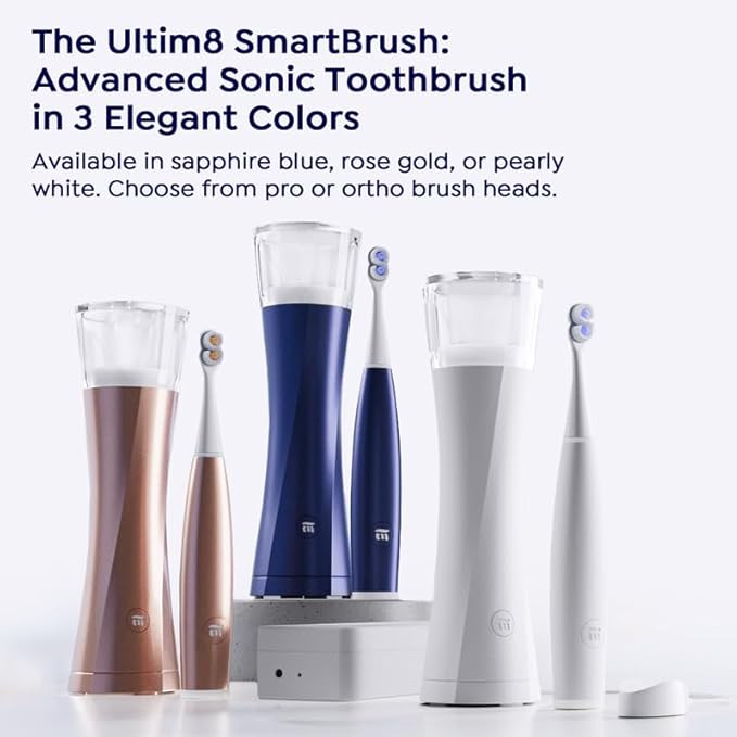 SuperMouth® Ultim8 Travel SmartCase™ - Compact Carrying Case for the SmartBrush™ - Portable UV Sanitizer - Travel-Friendly Oral Care Organizer for Toothbrush, Toothpaste & Floss - Sapphire Blue