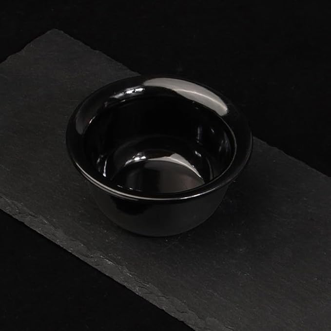 PRETYZOOM 3pcs Men Shaving Bowls Black Shave Cups Reusable Shaving Soap Bowls Men’s Accessory for Wet and Facial Hair Grooming