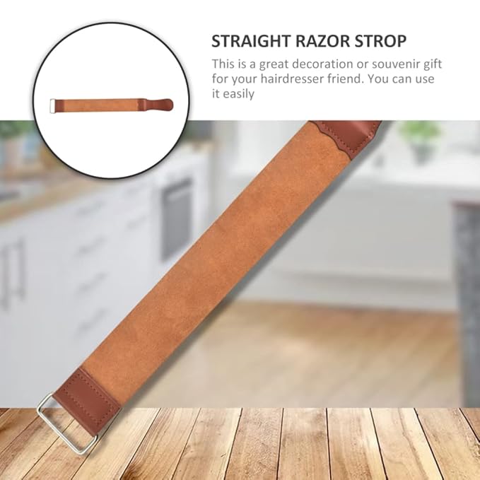 Sharpening Strop Dual-sided Leather Strap for Efficient Maintenance Barber Shop