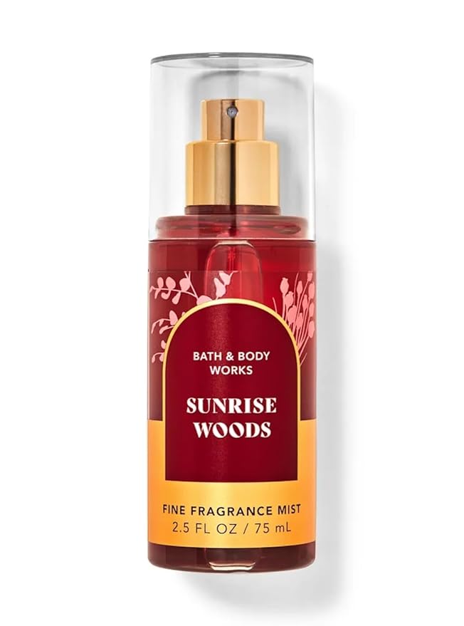 Bath & Body Works unshie Woods Fine Fragrance Mist Travel Size Mini Purse Spray 2.5 Ounce (Sunshie Woods)