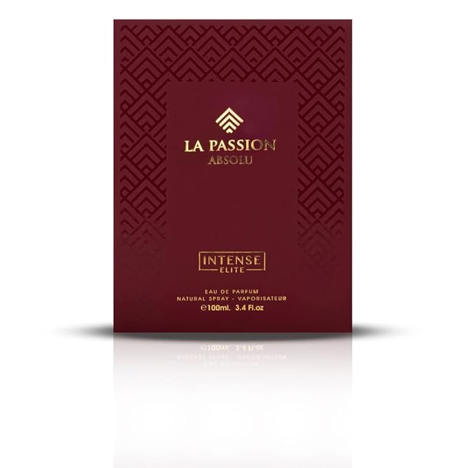 INTENSE ELITE La Passion Eau De Parfum For Women 100ML (3.4Oz) Arabian Perfumes With Lemon, Orange, Mandarin & Lavandin Notes Long Lasting Perfume
