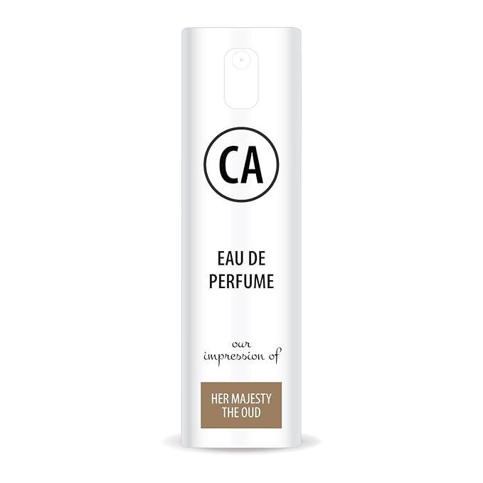 CA Perfume Impression of Her Majesty The Oud for Women Eau De Parfum Amber Floral Scent Long Lasting Perfumes for Women Travel Size TSA Ready for Day and Night Wear 0.33 Fl Oz 10ml