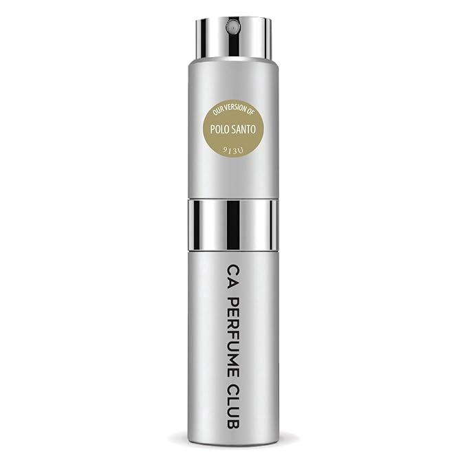 CA Perfume Originals Polo Santo for Women and Men Woody Scent Long Lasting Unisex Fragrance Eau De Parfum Travel Size Refillable Atomizer Spray 0.27 Fl Oz 8ml