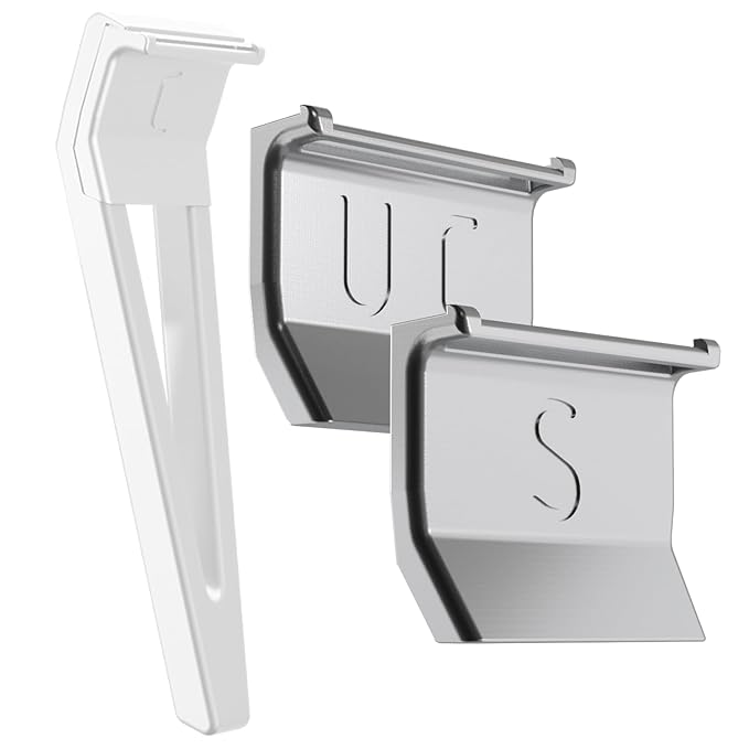 HYPE X1 Safety Razor Shave Settings - Sensitive (S) & Ultra-Close (UC) Settings, Durable Aerospace-Grade Aluminum, Magnetic snap-on design, Compatible with HYPE X1 Safety Razor for Men & Women-Silver