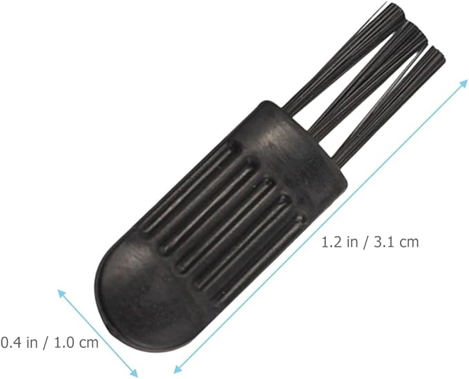 100pcs Black Shaver Cleaning Brush Small Razor Cleaner Multipurpose Plastic Brush for Electric Shaver Maintenance and Nose Hair Trimmer Cleaning