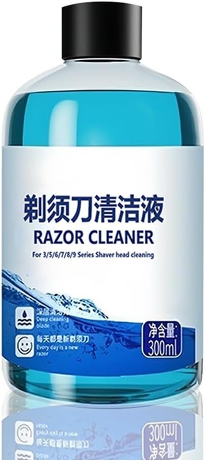 300ml Shaving Head Cleaner Refill Liquid Compatible For Philips(Series 3/5/7/9000) ，Quick Clean Cartridges – Replacement For Cleaning Cartridges (JC301 /JC302/CC13/CC16/HQ200) For Shaver Station(1PCS)