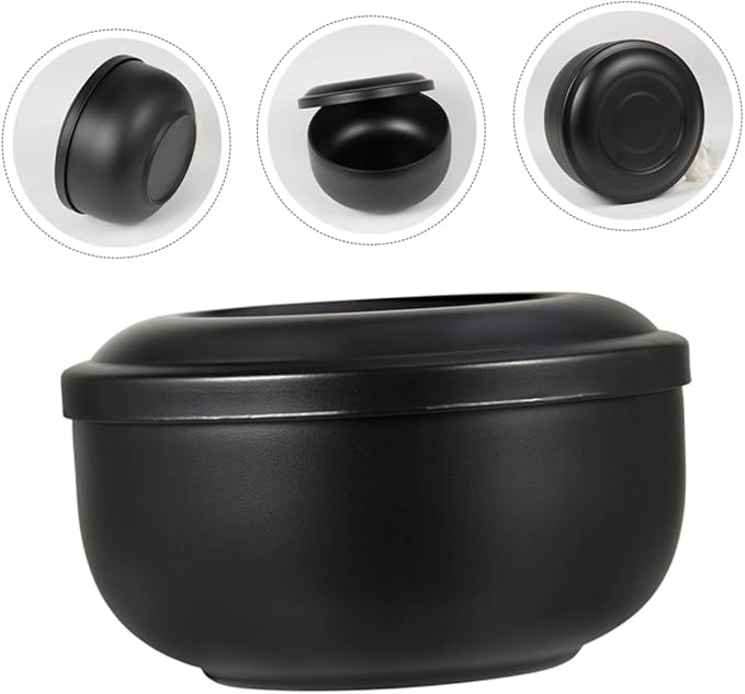 LIFKOME 1pc Rustproof Shaving Soap Bowl Lid Bubbling Container for Shave Men's Foaming Lid Bowl Home Use Shaving Tool