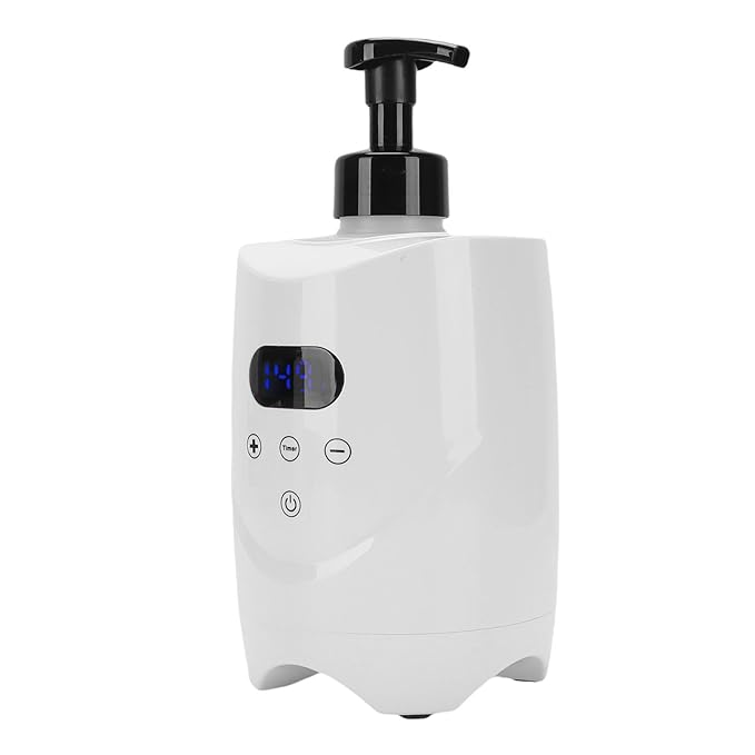 ZJchao Shaving Foam Warmer Machine, Professional Lather Heater for Warm Thick Foam with Temperature Display for Home Use and SPA Salons, Hair Salons, Dressing Rooms (US Plug 110V)