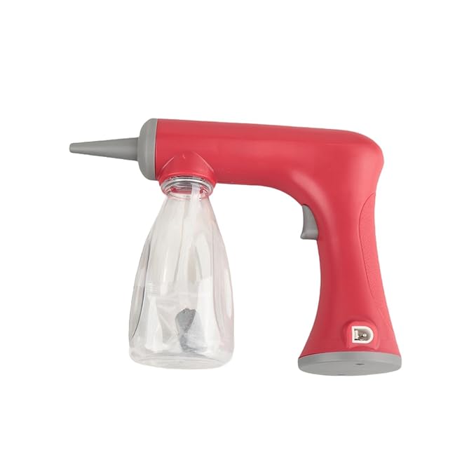 Foam Machine Professional Hot Lather Machine Cold and Hot Perm Convenient Reusable Lather Maker Charging for Salon Household, red