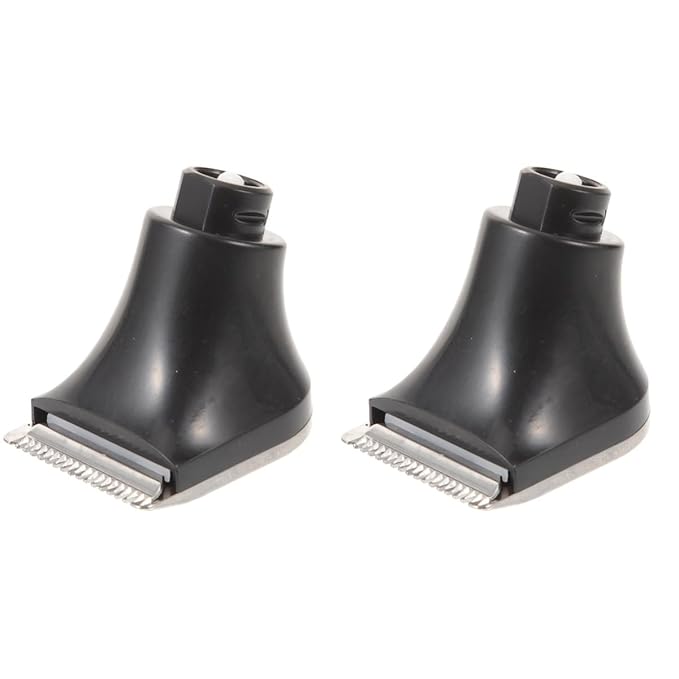 minkissy 2pcs Replaceable Electric Shaver Head Replacement Blade for Men Razor Facial Hair Remover
