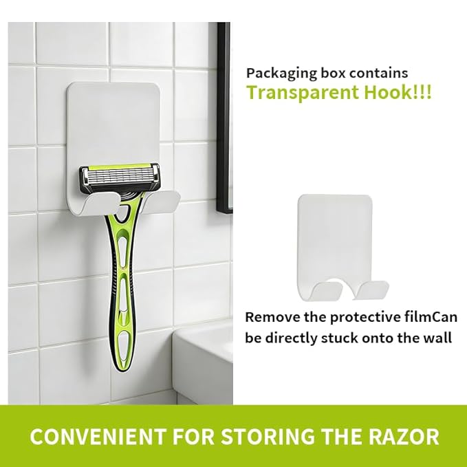 41 Pcs Razors for Men 6 Blade Sensitive Skin Shaving Razor Set Include 3 Non Slip Handles and 36 Refills Bonus Clear Shaving Case and a Wall Hook