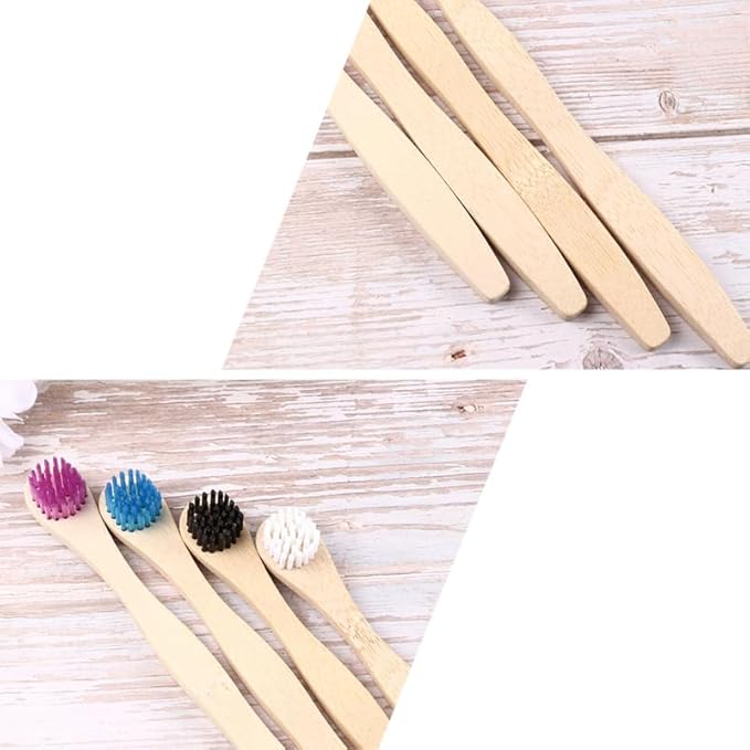 HEALLILY Tongue Cleaner 4Pcs Set Tongue Scraper and Cleaning Brush Oral Tools for Fresh Breath and Effective Bad Breath Removal Lightweight Portable 7.44In Length