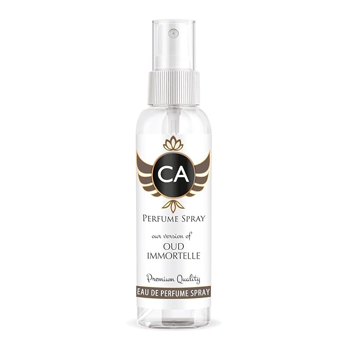 CA Perfume Eco Refill Impression of Oud Immortelle for Unisex Woody Chypre Long Lasting Fragrance Eau De Parfum 2 Fl Oz 60ml