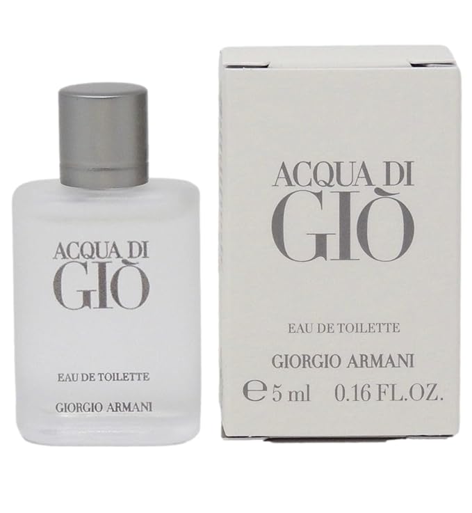 GIORGIO ARMANI GIO Eau De Toilette EDT for Men MINI Splash 5 ml / 0.16 Fl - 9457