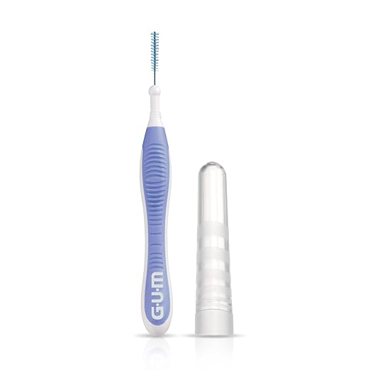 GUM Proxabrush Go-Betweens - Micro Tight - Interdental Brushes - Soft Bristled Dental Picks for Plaque Removal Health - Safe for Braces & Dental Devices, 10 Count (Pack of 4)
