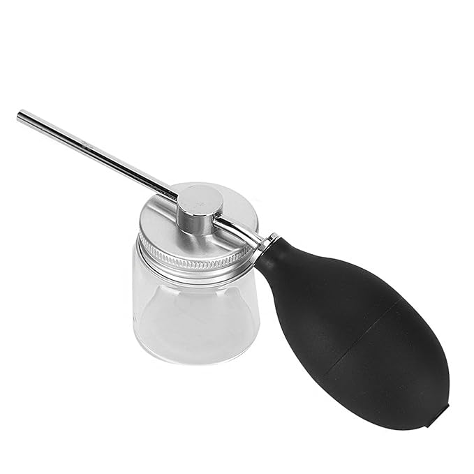 Hair Building Fibers Spray Pump Applicator for Hair Loss and Thinning Hair, Portable Hairdressing Tools, Hairdressing Tools Styling Supplies for Women Men (Black)