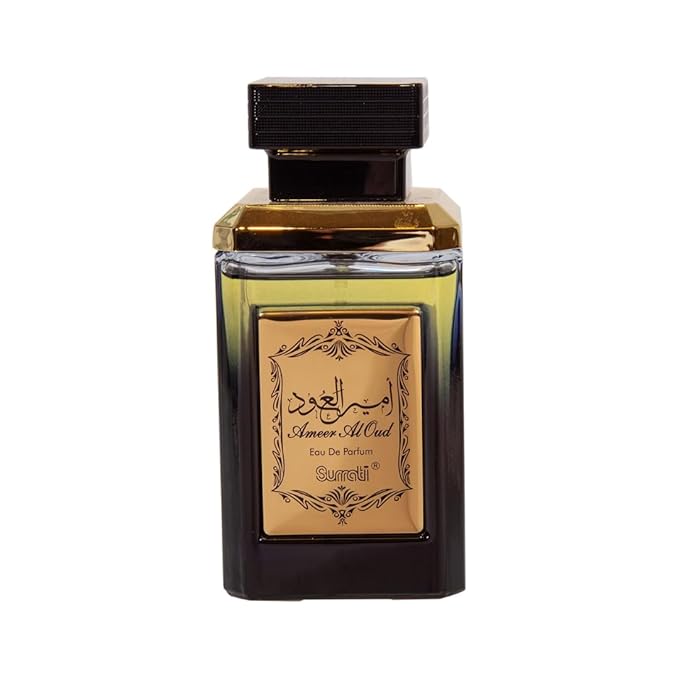 Surrati Ameer Al Oud Eau De Parfum Spray 100ML (3.38 OZ) – Exotic Long Lasting Arabian Perfume for Men with Woody & Floral Notes, A Must-Have Perfume Men which Provides All-Day Freshness
