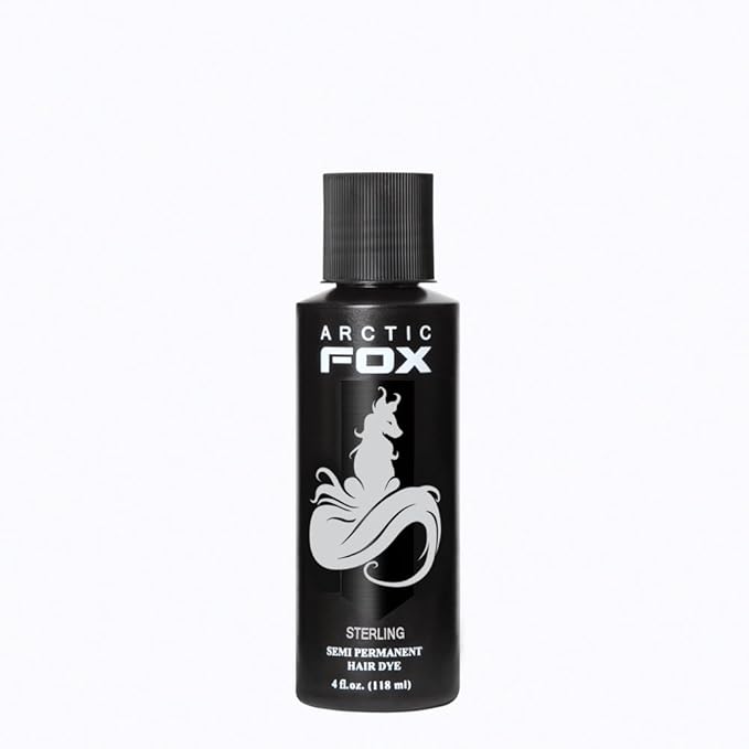 ARCTIC FOX Vegan and Cruelty-Free Semi-Permanent Hair Color Dye (4 Fl Oz, STERLING)