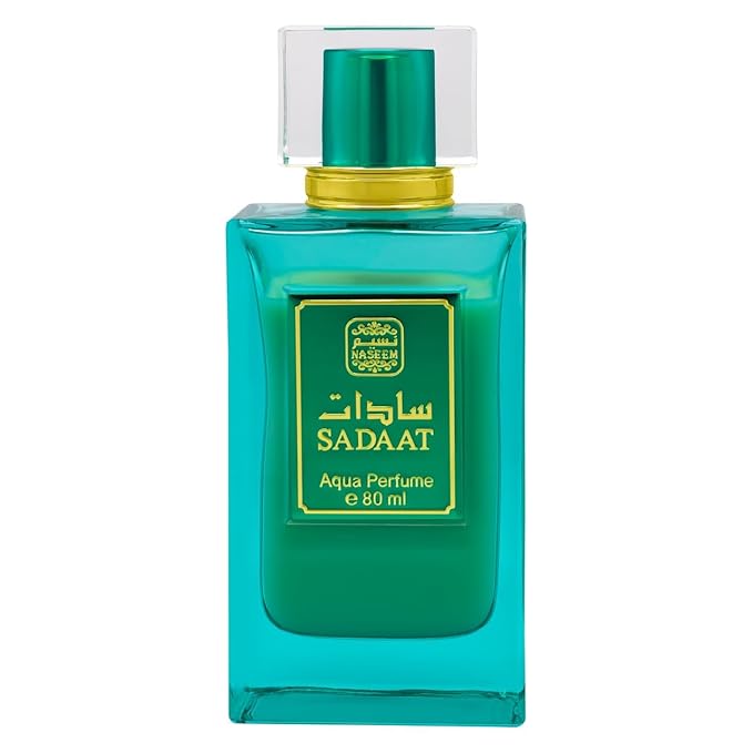 Naseem Sadaat Aqua Perfume 80ml - A Fresh and Elegant Eau De Parfum for Men & Women - Features a Subtle Tone with Long-Lasting Fragrance Perfect for Daily Wear & Special Occasions