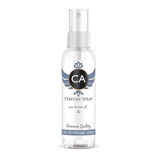 CA Perfume Eco Refill Impression of K for Men Woody Aromatic Long Lasting Fragrance Eau De Parfum 2 Fl Oz 60ml