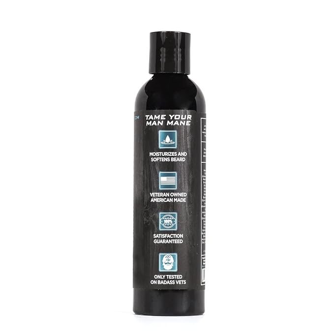 Badass Beard Care Beard Conditioner For Men - THE BIKER, 8oz - Made of Natural Ingredients for A Healthy, Soft, & Itch Free Beard and Mustache