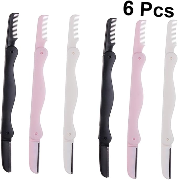 Beaupretty 18pcs Eyebrow Set Portable Double-sided Hair Trimmer Kit for Women Includes and White Black and for Precise Grooming and Safe Storage