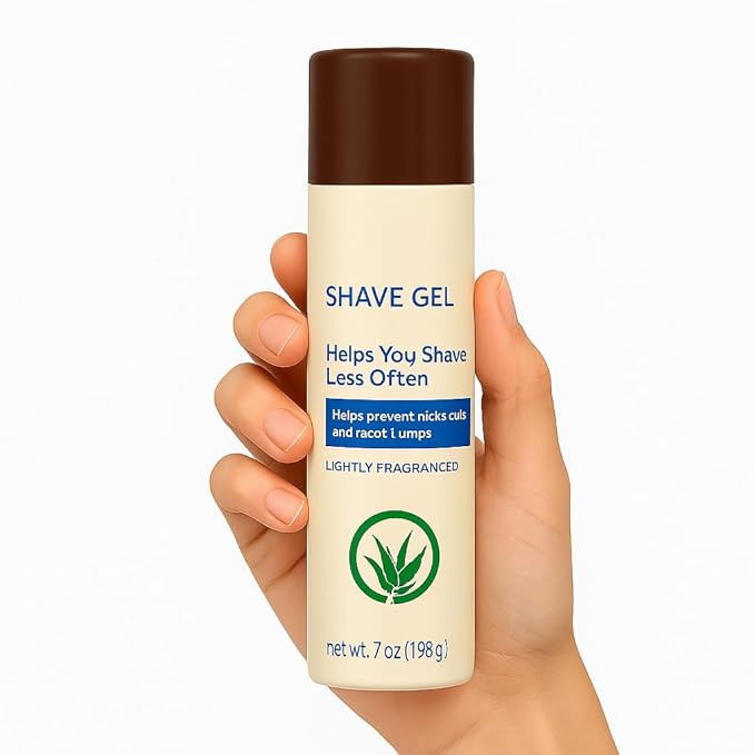 Shaving Gel with Aloe for Men and Women, Lightly Scented, 7 oz