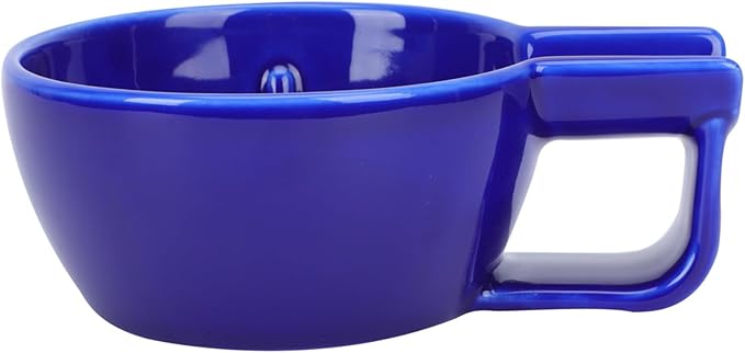 Ceramic Shaving Soap Bubble Bowl for Men Large Capacity Foaming Dish Practical Shaving Accessory for Home and Travel