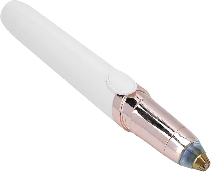 Horoper Eyebrow Facial Trimmer, Painless USB Eyebrow Trimmer Women Electric Face Eyebrow Hair Removal Machine, for Face Lip Chin (White)