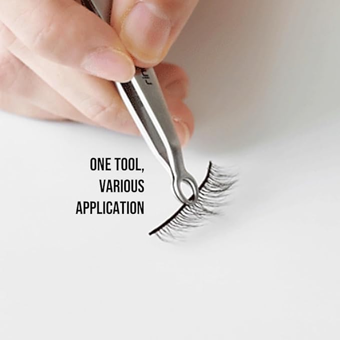[Premium Hand-Made] Round tip Tweezers, 304 Surgical-Grade Stainless Steel for Safety, Precision, hair tweezers for plucking, Facial Hair for Men & Women, Trim (Silver)