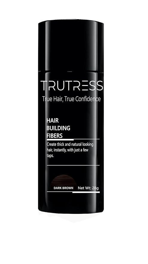 Hair Building Fibers, 28g - for Thinning Hair Instantly Thicker, Complete Looking Hair 6 Shades for Men Women (Dark Brown)